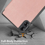Husa de protectie tableta Techsuit FoldPro compatibil cu Xiaomi Redmi Pad Pro / Redmi Pad Pro 5G / Poco Pad, Roz Auriu