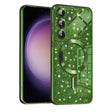 Husa de protectie Techsuit Luxury Glitter MagSafe compatibil cu Samsung Galaxy S23 FE, Deep Green