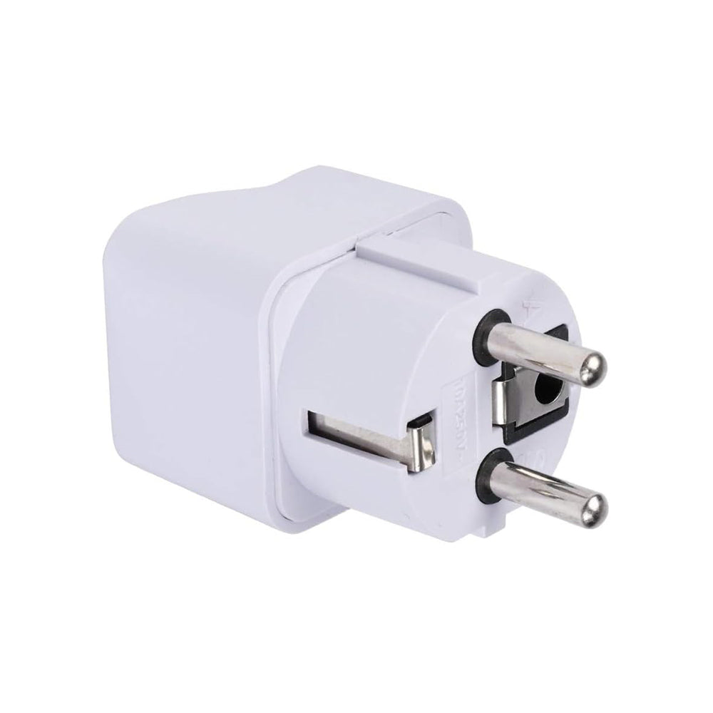 Incarcator Techsuit Travel Adapter (C524), for UK / US / AU to EU, 10A, 250V, Alb