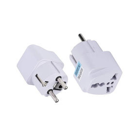 Incarcator Techsuit Travel Adapter (C524), for UK / US / AU to EU, 10A, 250V, Alb