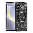 Husa de protectie Techsuit Luxury Glitter MagSafe compatibil cu Samsung Galaxy S24, Negru