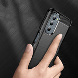 Husa de protectie Techsuit Carbon Silicone compatibil cu Motorola Moto G31 4G / Moto G41 4G, Negru