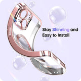 TechSuit Husa de protectie Techsuit Luxury Glitter MagSafe compatibil cu Samsung Galaxy S22 5G, Mov Deschis – imagine 2