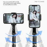 Suport Techsuit Selfie Stick (Q08), Anti-Shake Tripod with Bluetooth Remote Control, 360 Rotation, Aluminium Alloy, 75cm, Negru