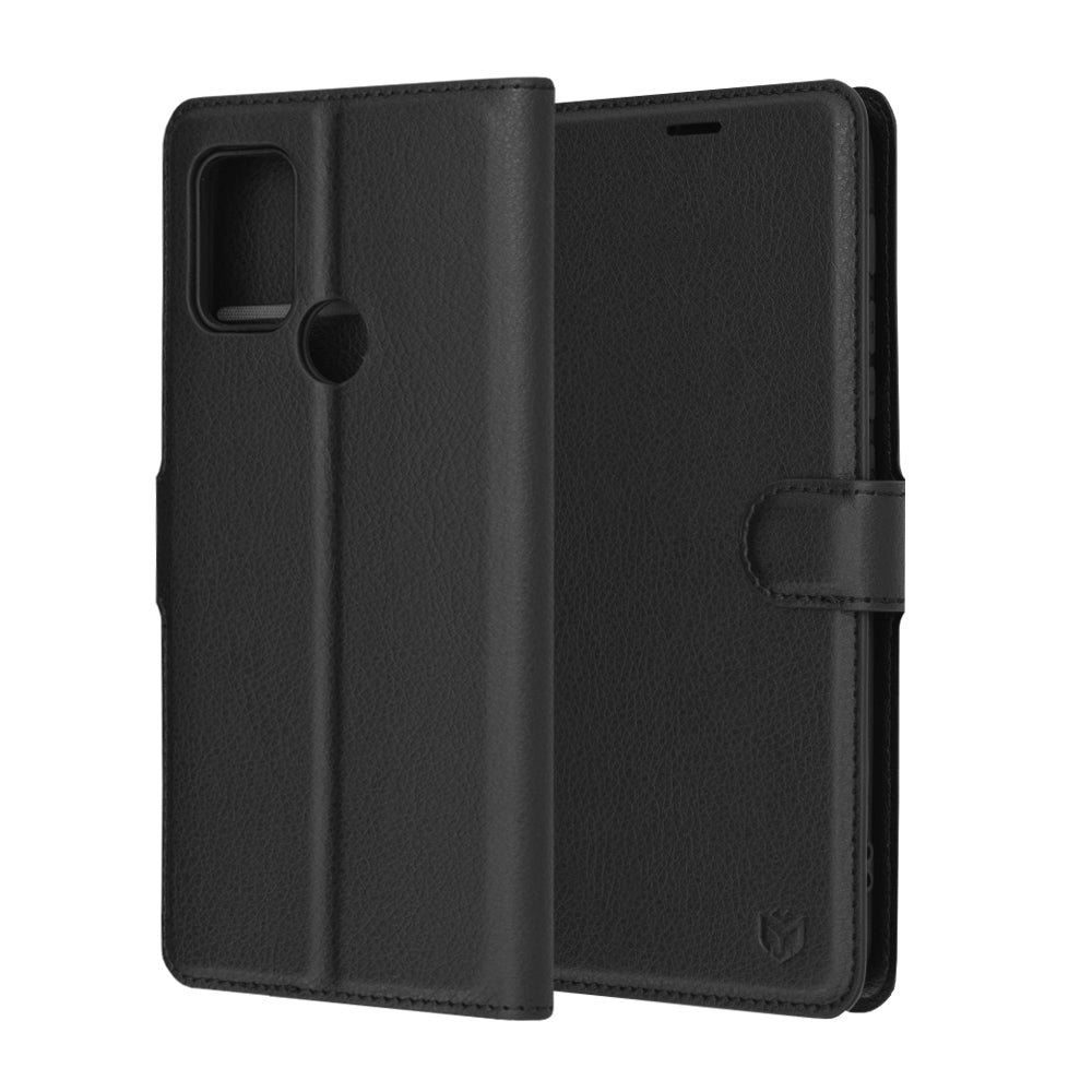 Husa de protectie Techsuit Leather Folio compatibil cu Motorola Moto G10 / Moto G20 / Moto G30, Negru