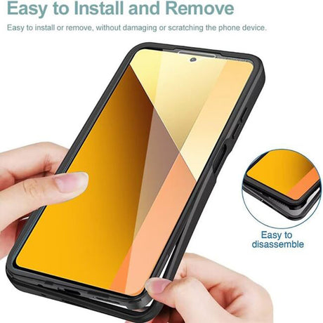 Folie de protectie Techsuit ColorVerse 360 Series + compatibil cu Xiaomi Poco X6 Pro, Roz