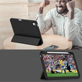 Husa de protectie tableta Techsuit Flex Trifold (with Pencil Holder) compatibil cu iPad 10 (2022) 10.9 / 11 (2025), Negru