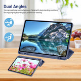 Husa de protectie tableta Techsuit Flex Trifold compatibil cu Samsung Galaxy Tab S6 Lite, Mov