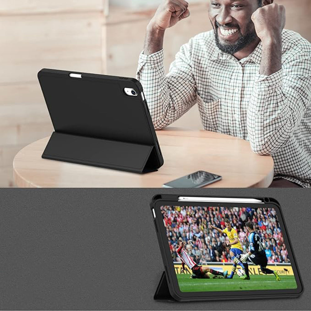 Husa de protectie tableta Techsuit Flex Trifold (with Pencil Holder) compatibil cu iPad 10 (2022) 10.9 / 11 (2025), Verde
