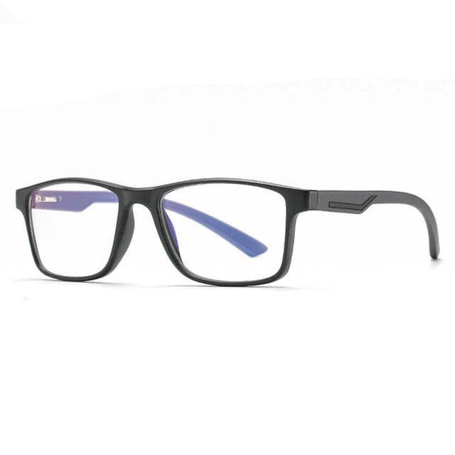 Techsuit Anti-Blue Light Glasses Reflex TR90 (F2388), Rectangular, Nisipiu Black