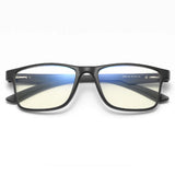 Techsuit Anti-Blue Light Glasses Reflex TR90 (F2388), Rectangular, Nisipiu Black