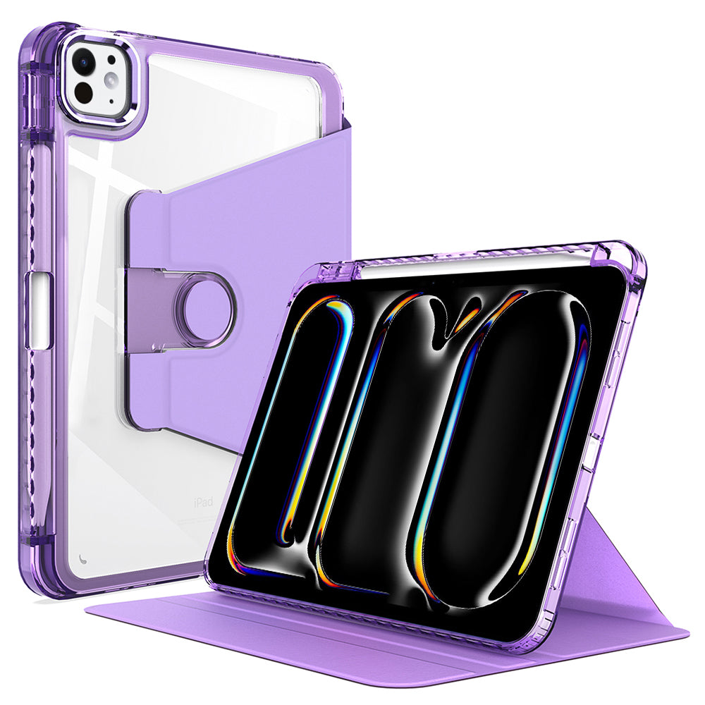Husa de protectie tableta Techsuit Crystal Vision compatibil cu iPad Pro 11 (2024) / iPad Pro 11 (2025), Mov