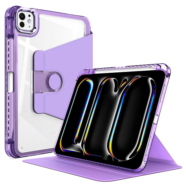 Husa de protectie tableta Techsuit Crystal Vision compatibil cu iPad Pro 11 (2024) / iPad Pro 11 (2025), Mov