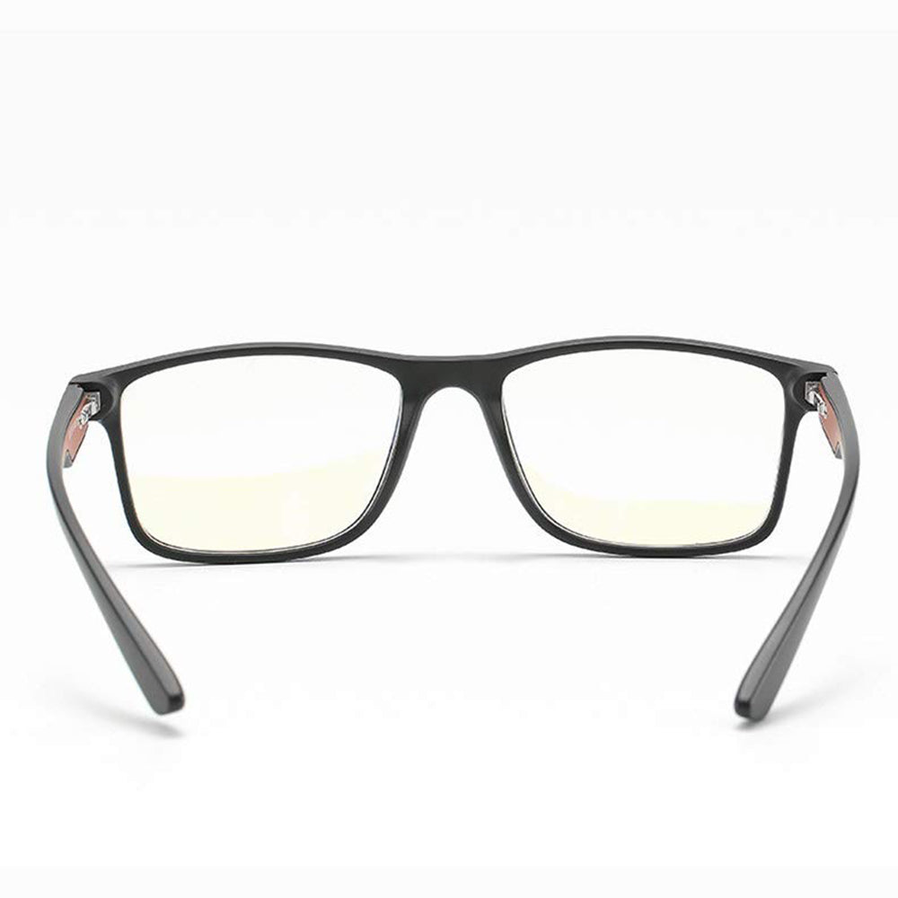 Techsuit Anti-Blue Light Glasses Reflex TR90 (F2388), Rectangular, Nisipiu Black
