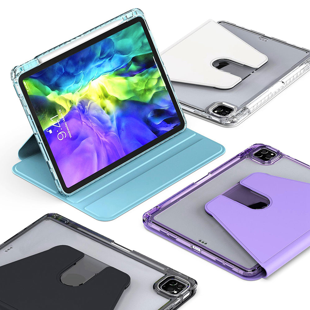 Husa de protectie tableta Techsuit Crystal Vision compatibil cu iPad Pro 11 (2024) / iPad Pro 11 (2025), Mov