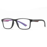 Techsuit Anti-Blue Light Glasses Reflex TR90 (F2388), Rectangular, Negru / Red
