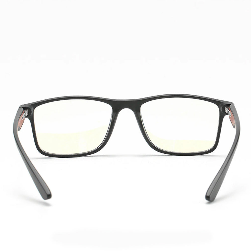 Techsuit Anti-Blue Light Glasses Reflex TR90 (F2388), Rectangular, Negru / Red