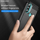 Husa de protectie Techsuit Carbon Silicone compatibil cu Motorola Moto E20 / Moto E30 / Moto E40, Negru