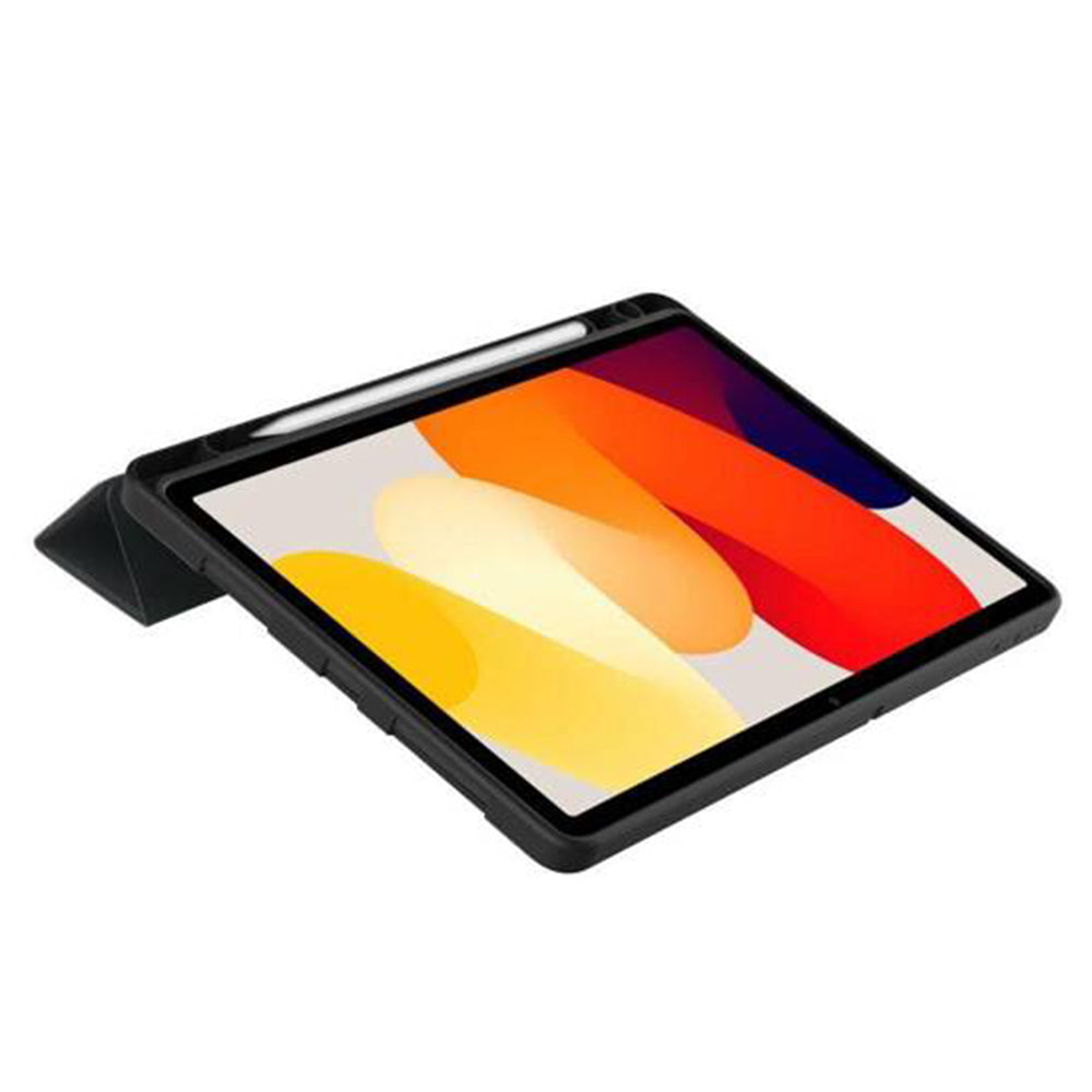 Husa de protectie tableta Techsuit Flex Trifold (with Pencil Holder) compatibil cu Xiaomi Redmi Pad SE 11", Albastru Inchis