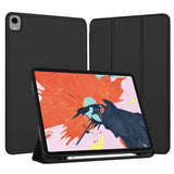 Husa de protectie tableta Techsuit Flex Trifold (with Pencil Holder) compatibil cu iPad Pro 12.9 (2018/2020/2021/2022), Negru