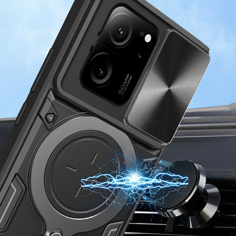 Husa de protectie Techsuit CamGuard Pro compatibil cu Xiaomi 13T / 13T Pro, Negru