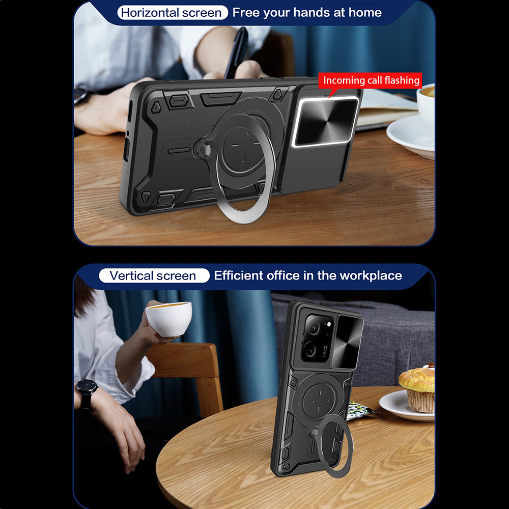 Husa de protectie Techsuit CamGuard Pro compatibil cu Xiaomi 13T / 13T Pro, Negru