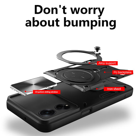 Husa de protectie Techsuit CamGuard Pro compatibil cu Oppo A98 5G, Negru