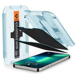 Folie de protectie Spigen (set de 2) Glas.tR EZ-FIT (AGL03378) compatibil cu iPhone 13 Pro Max / iPhone 14 Plus, Privacy