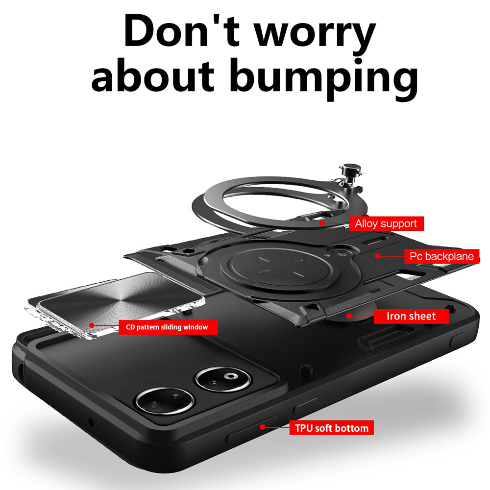 Husa de protectie Techsuit CamGuard Pro compatibil cu Honor 90, Negru