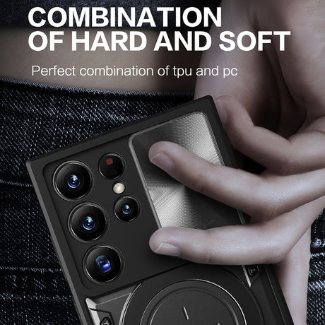 Husa de protectie Techsuit CamGuard Pro compatibil cu Samsung Galaxy S23 Ultra, Negru