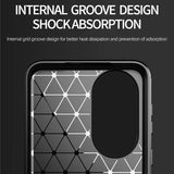 Husa de protectie Techsuit Carbon Silicone compatibil cu Huawei P50 Pro, Negru
