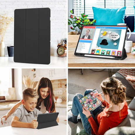 Husa de protectie tableta Techsuit Flex Trifold (with Pencil Holder) compatibil cu Samsung Galaxy Tab A9 Plus, Mov