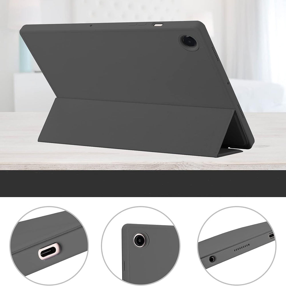 Husa de protectie tableta Techsuit Flex Trifold (with Pencil Holder) compatibil cu Samsung Galaxy Tab A8 10.5 (2021), Albastru Cer