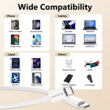 Cablu Techsuit (PCB130), Type-C to Type-C, Fast Charging, 60W, 480Mbps, Aluminum Alloy, 1m, Alb