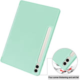 Husa de protectie tableta Techsuit Flex Trifold (with Pencil Holder) compatibil cu Samsung Galaxy Tab S9 Ultra / S10 Ultra, Gri