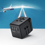 Incarcator Techsuit Travel Adapter (HHT904-W3), PD30W, 3 x USB, Type-C, EU, UK, AUS, US, Alb