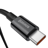 Cablu Baseus Superior Series (CATYS-B01), Type-C, 100W, 1m, Negru