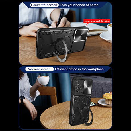 Husa de protectie Techsuit CamGuard Pro compatibil cu Samsung Galaxy A52 4G / A52 5G / A52s 5G, Negru