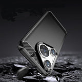 Husa de protectie Techsuit Carbon Silicone compatibil cu Huawei Pura 70, Albastru
