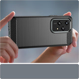 Husa de protectie Techsuit Carbon Silicone compatibil cu Honor 200 Lite, Albastru