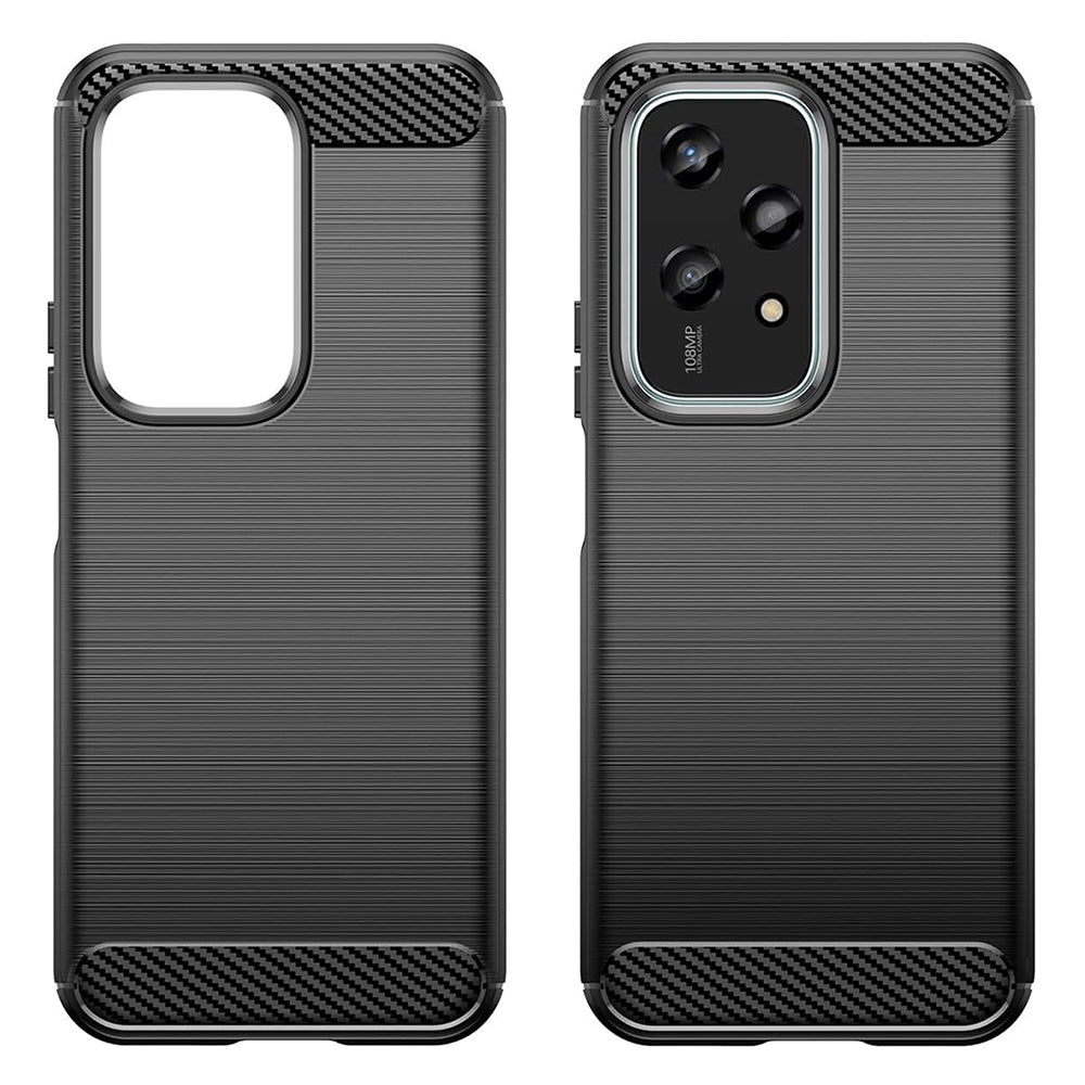 Husa de protectie Techsuit Carbon Silicone compatibil cu Honor 200 Lite, Albastru