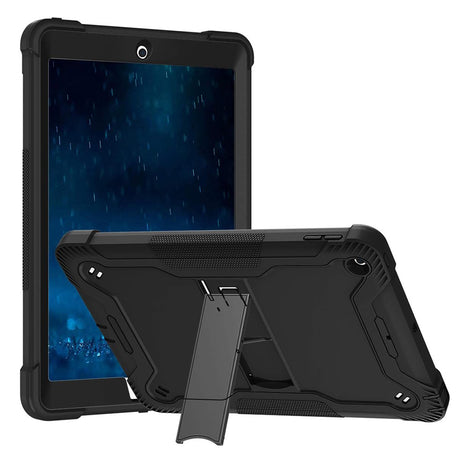 Husa de protectie tableta Techsuit Rugged TabShell + Screen Protector compatibil cu iPad 9.7 (2017 / 2018), Negru