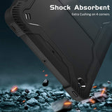 Husa de protectie tableta Techsuit Rugged TabShell + Screen Protector compatibil cu iPad 9.7 (2017 / 2018), Negru