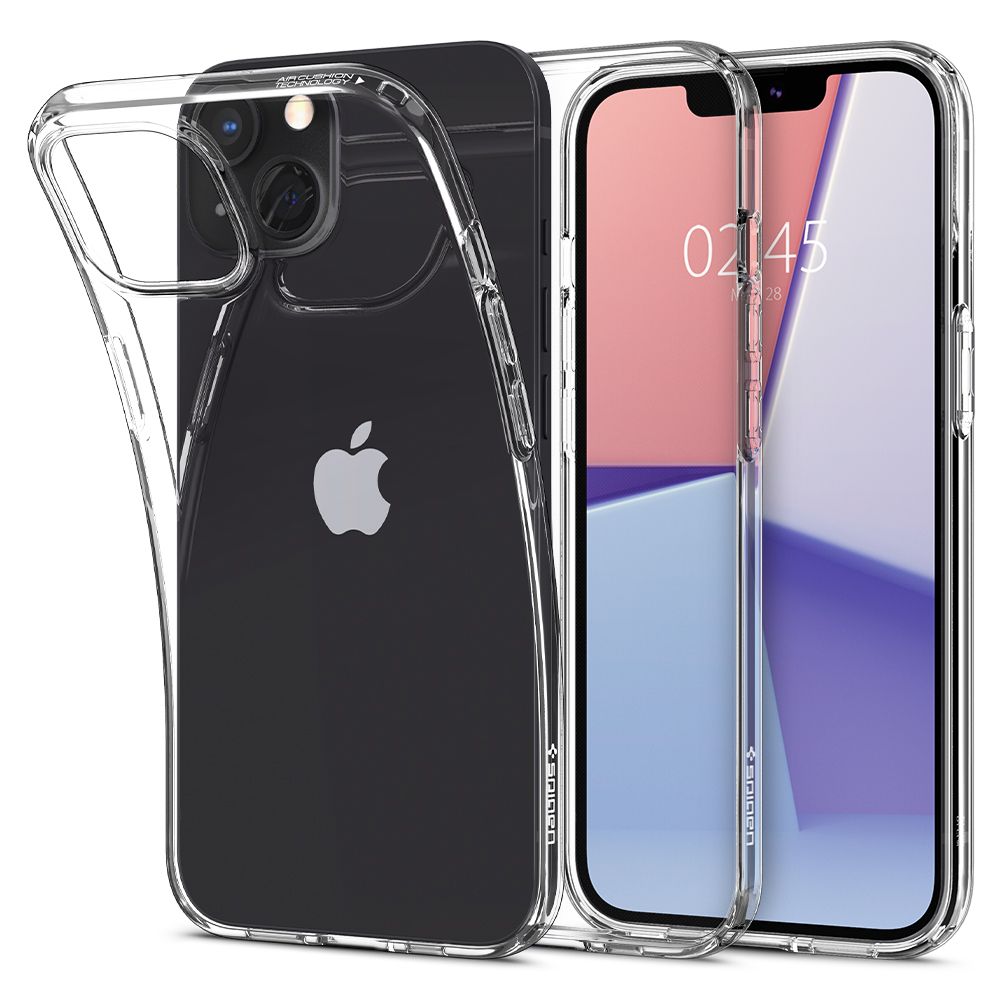 Husa pentru iPhone 13 - Spigen Liquid Crystal (ACS03515) - Clear