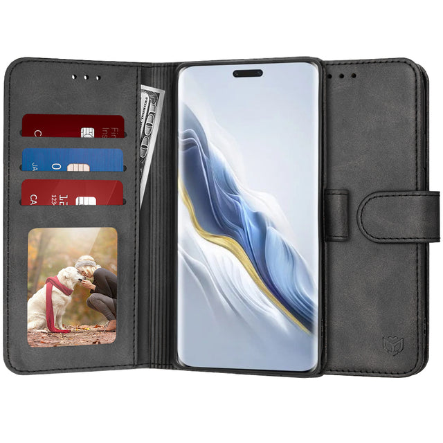 Husa de protectie Techsuit Diary Book compatibil cu Honor Magic6 Pro, Negru