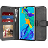 Husa de protectie Techsuit Diary Book compatibil cu Huawei P30 Pro / P30 Pro New Edition, Negru