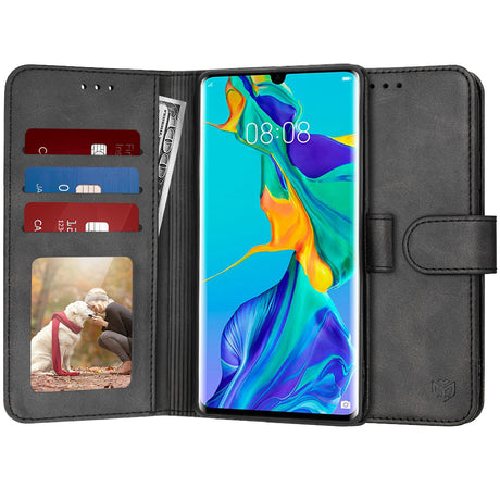 Husa de protectie Techsuit Diary Book compatibil cu Huawei P30 Pro / P30 Pro New Edition, Negru