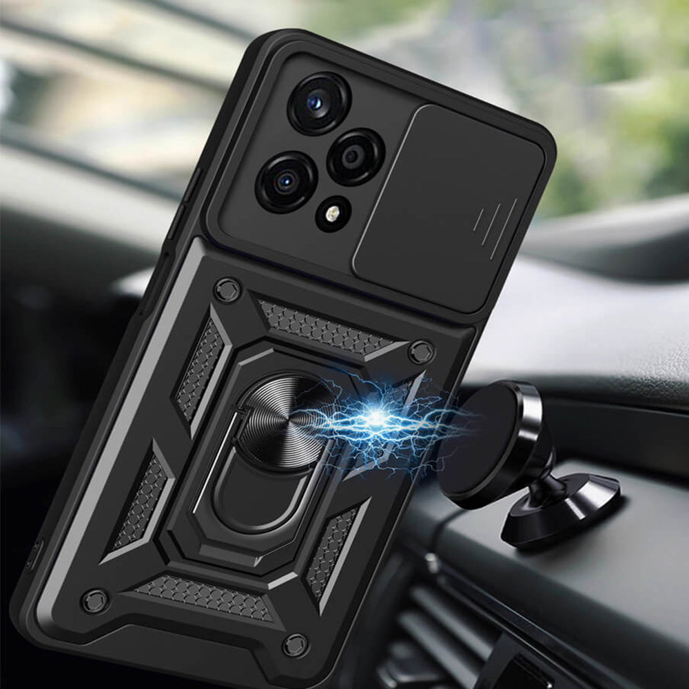 Husa de protectie Techsuit CamShield Series compatibil cu Honor 200 Lite, Negru