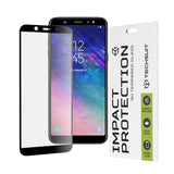 Folie de protectie Techsuit 111D Full Cover / Full Glue Glass compatibil cu Samsung Galaxy A6 2018, Negru