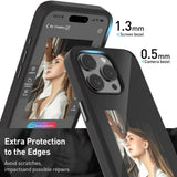 Husa de protectie Techsuit SmartScreen NFC compatibil cu iPhone 15 Pro, Negru